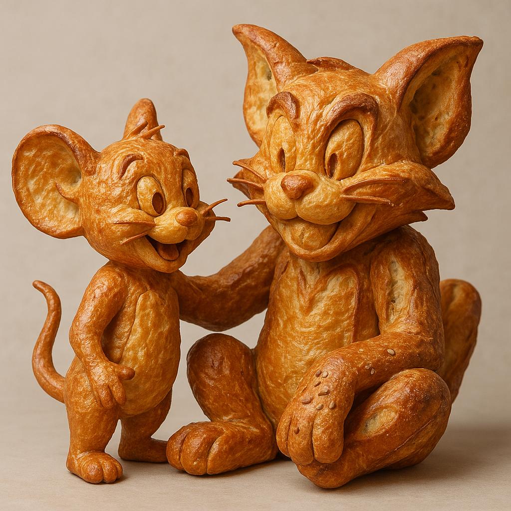 Tom and Jerry Bread - AI generated
