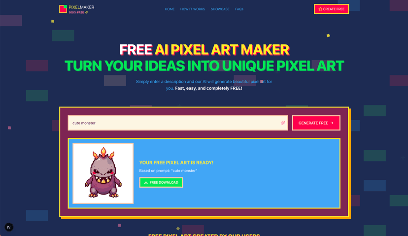 Free AI Pixel Art Generator preview
